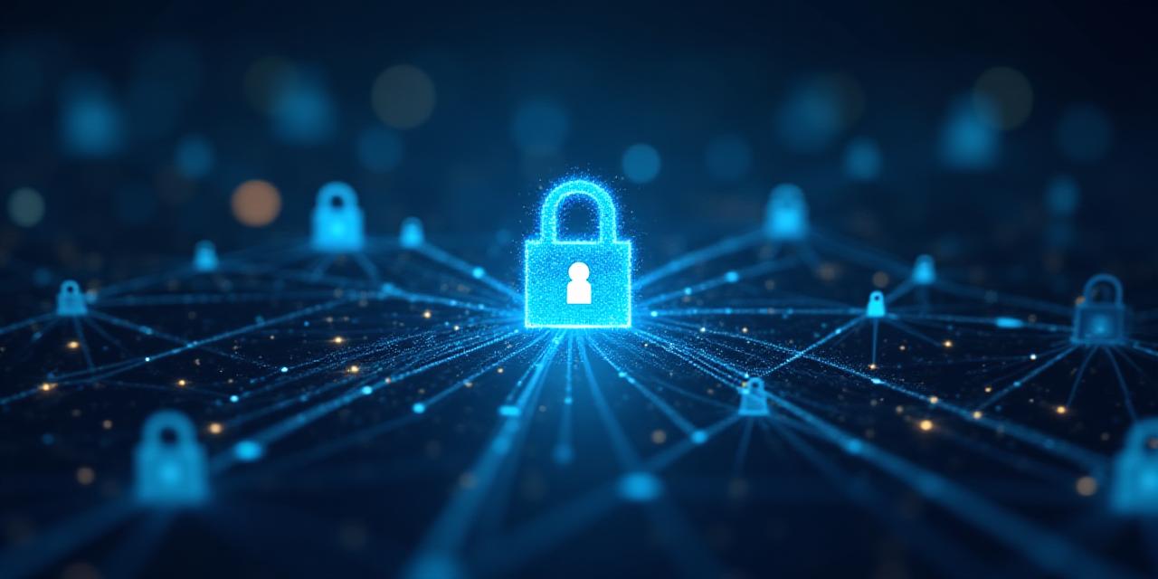 Secure data visualization concepts representing privacy